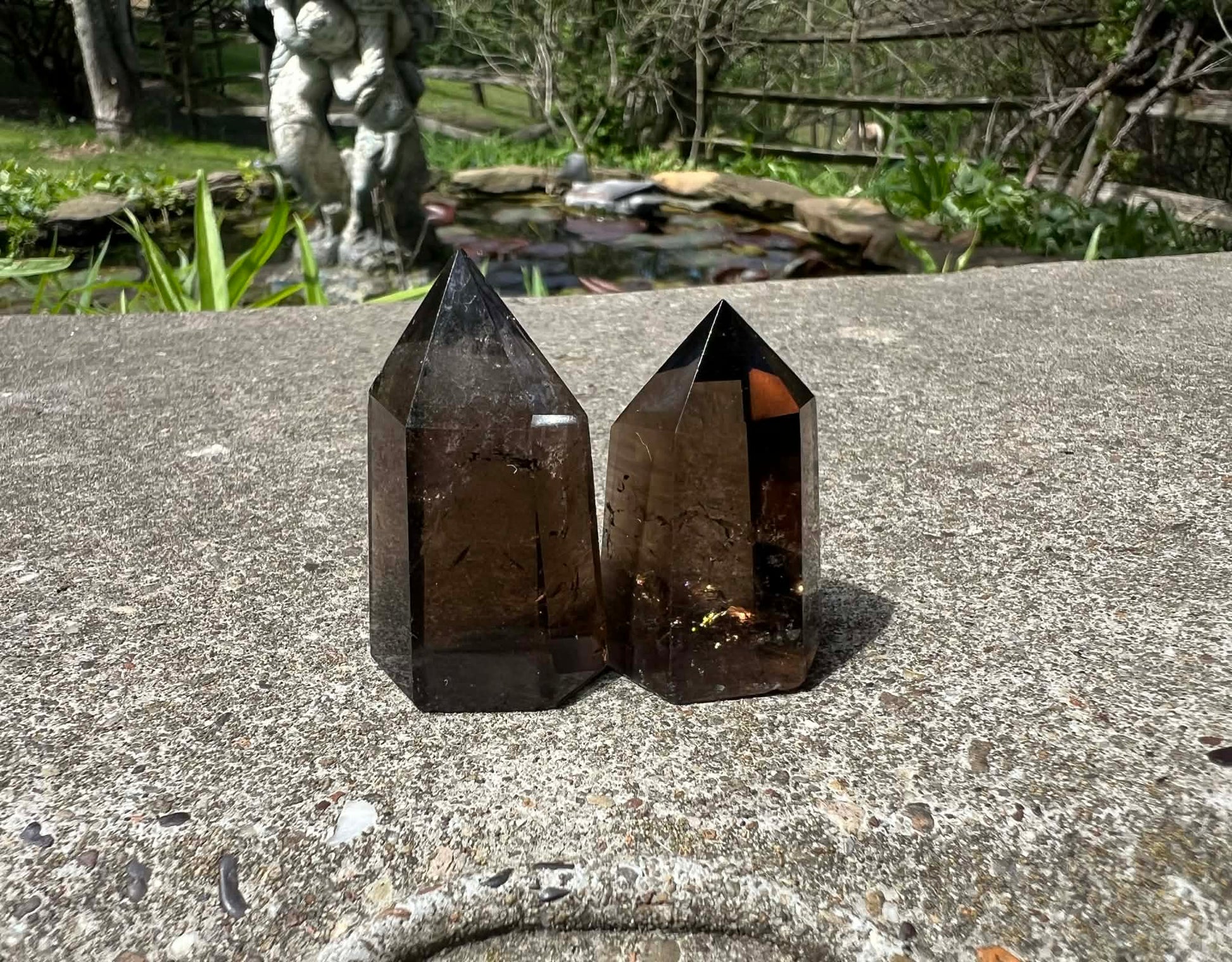 Smoky Quartz Tower Duo - Gem Realm 