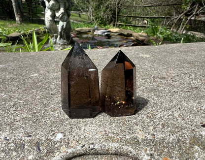 Smoky Quartz Tower Duo - Gem Realm 