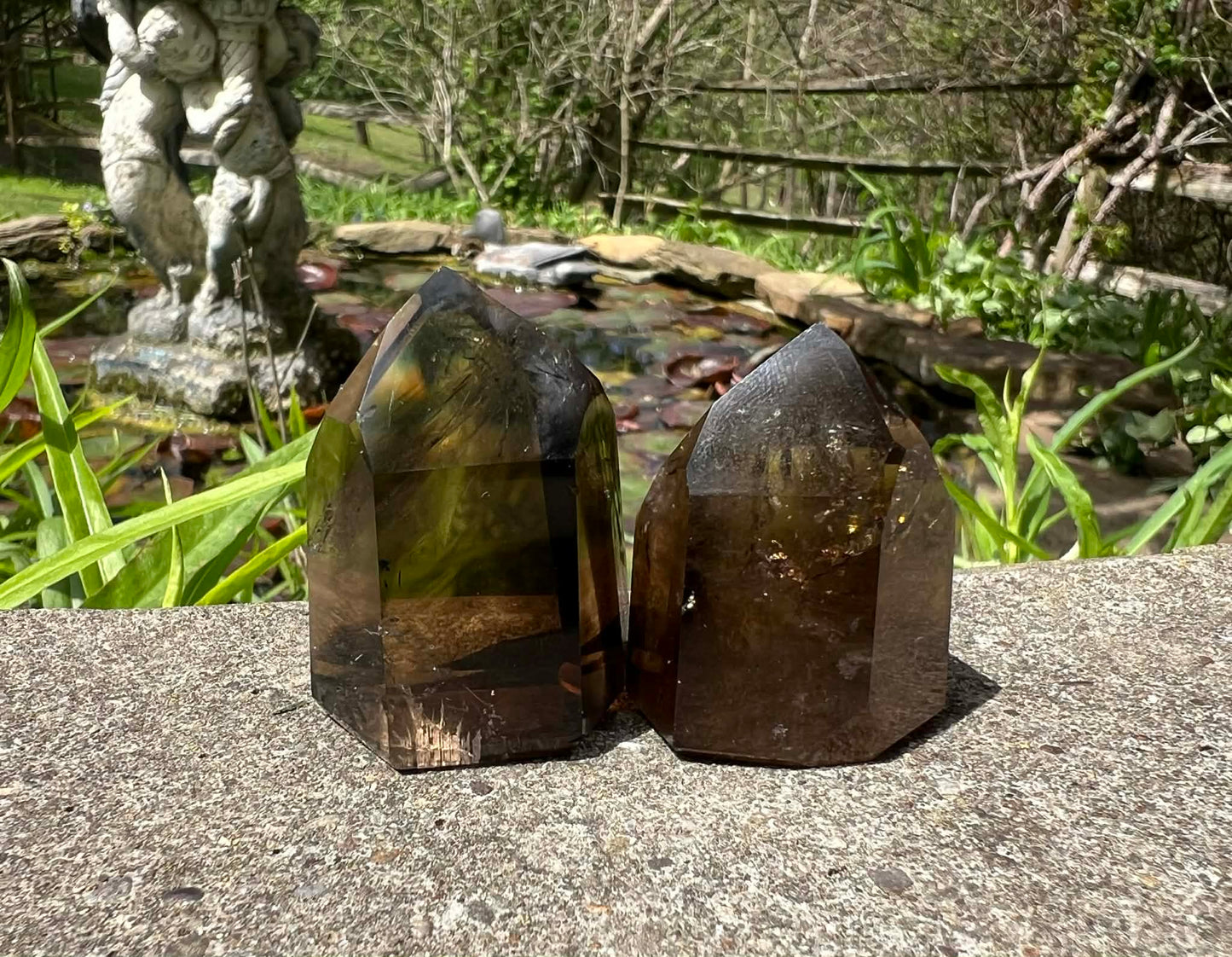 Smoky Quartz Tower Duo - Gem Realm 