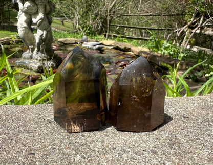 Smoky Quartz Tower Duo - Gem Realm 