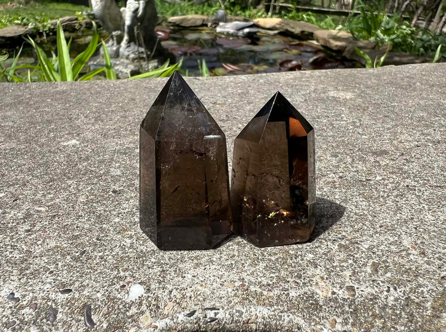 Smoky Quartz Tower Duo - Gem Realm 