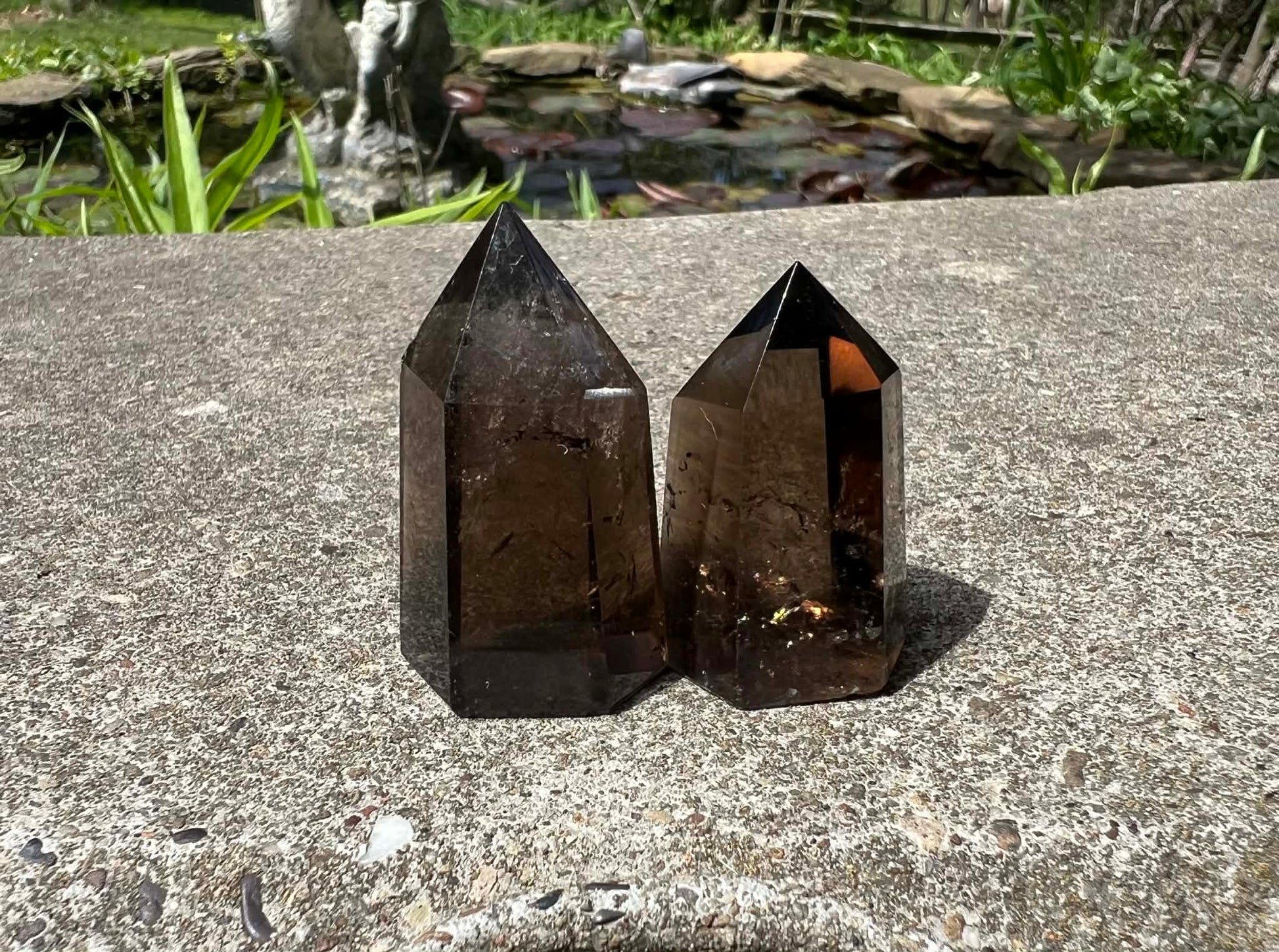 Smoky Quartz Tower Duo - Gem Realm 