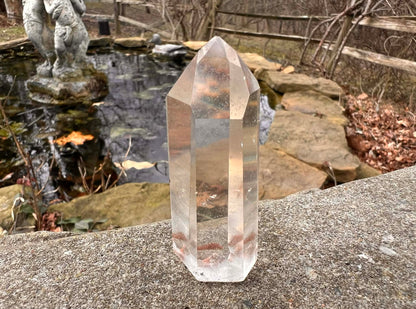 Quartz Crystal Tower ~ with Chlorite - Gem Realm 