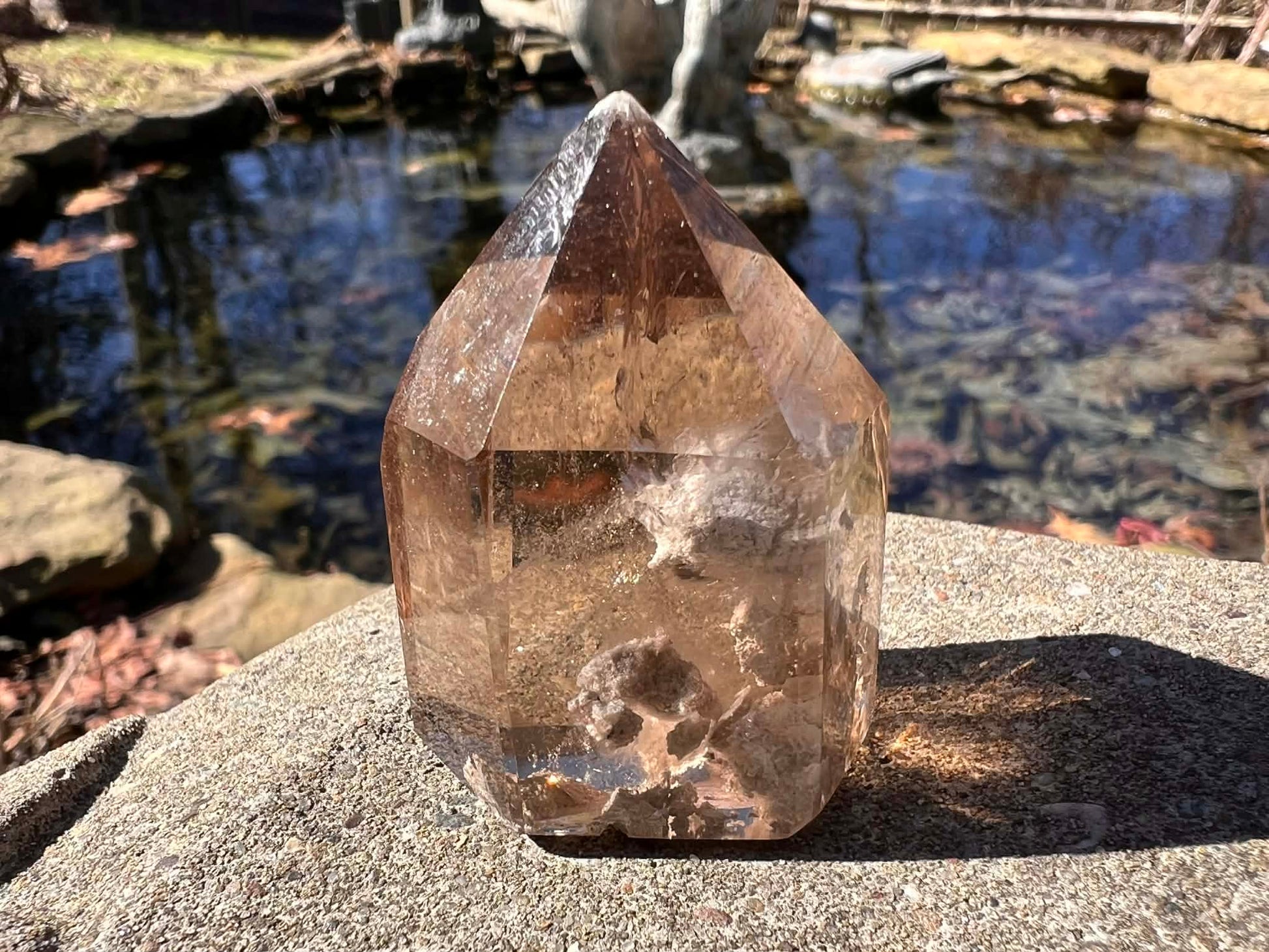 Smoky Garden Quartz Tower - Gem Realm 