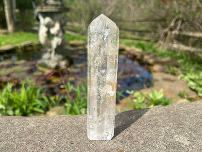 Quartz Crystal Tower ~ with inclusions ~ Large - Gem Realm 