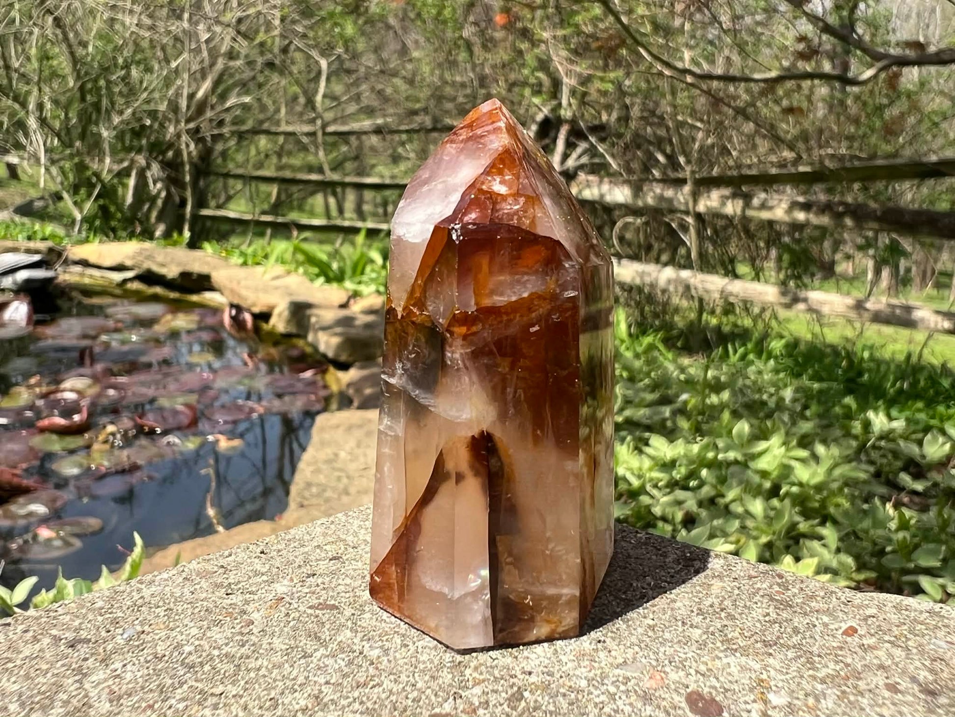 Hematoid Quartz Tower - Gem Realm 