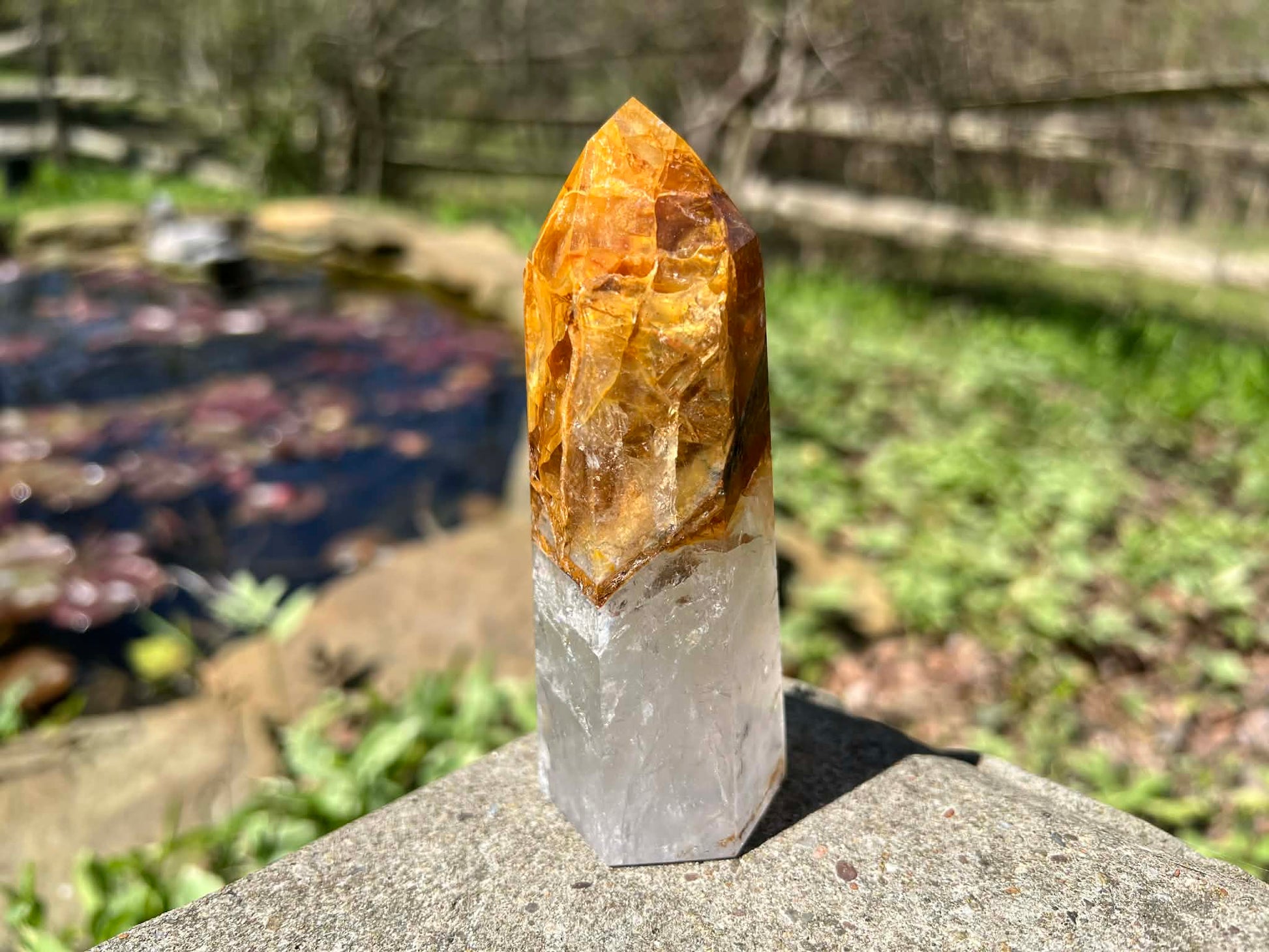 Hematoid Quartz Tower ~ Large - Gem Realm 