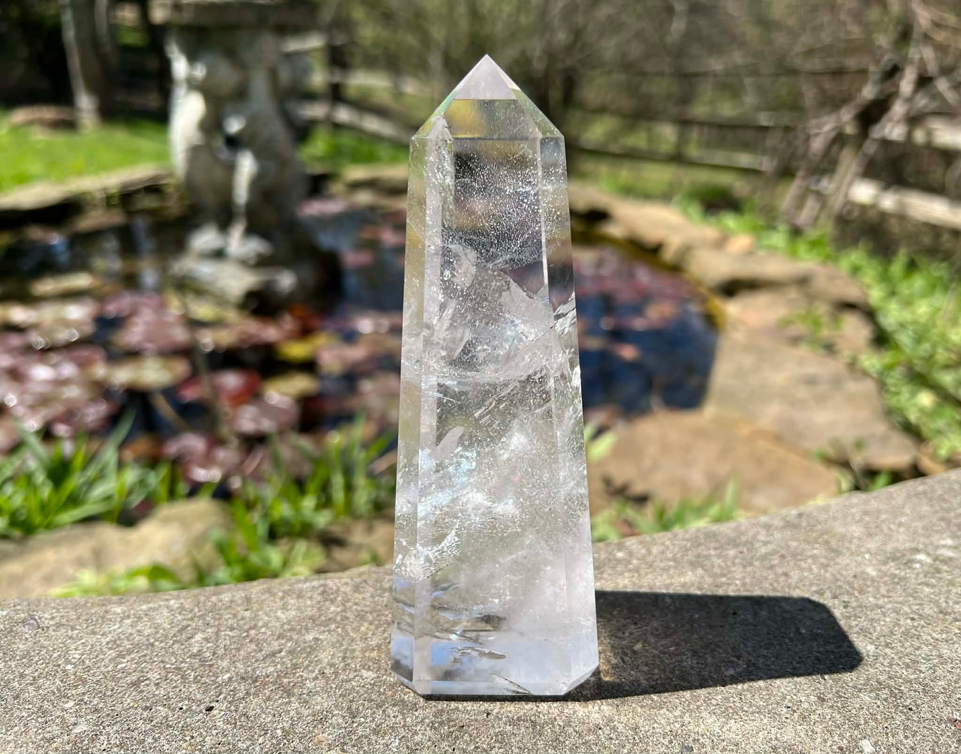 Quartz Crystal Tower ~ Large Obelisk - Gem Realm 