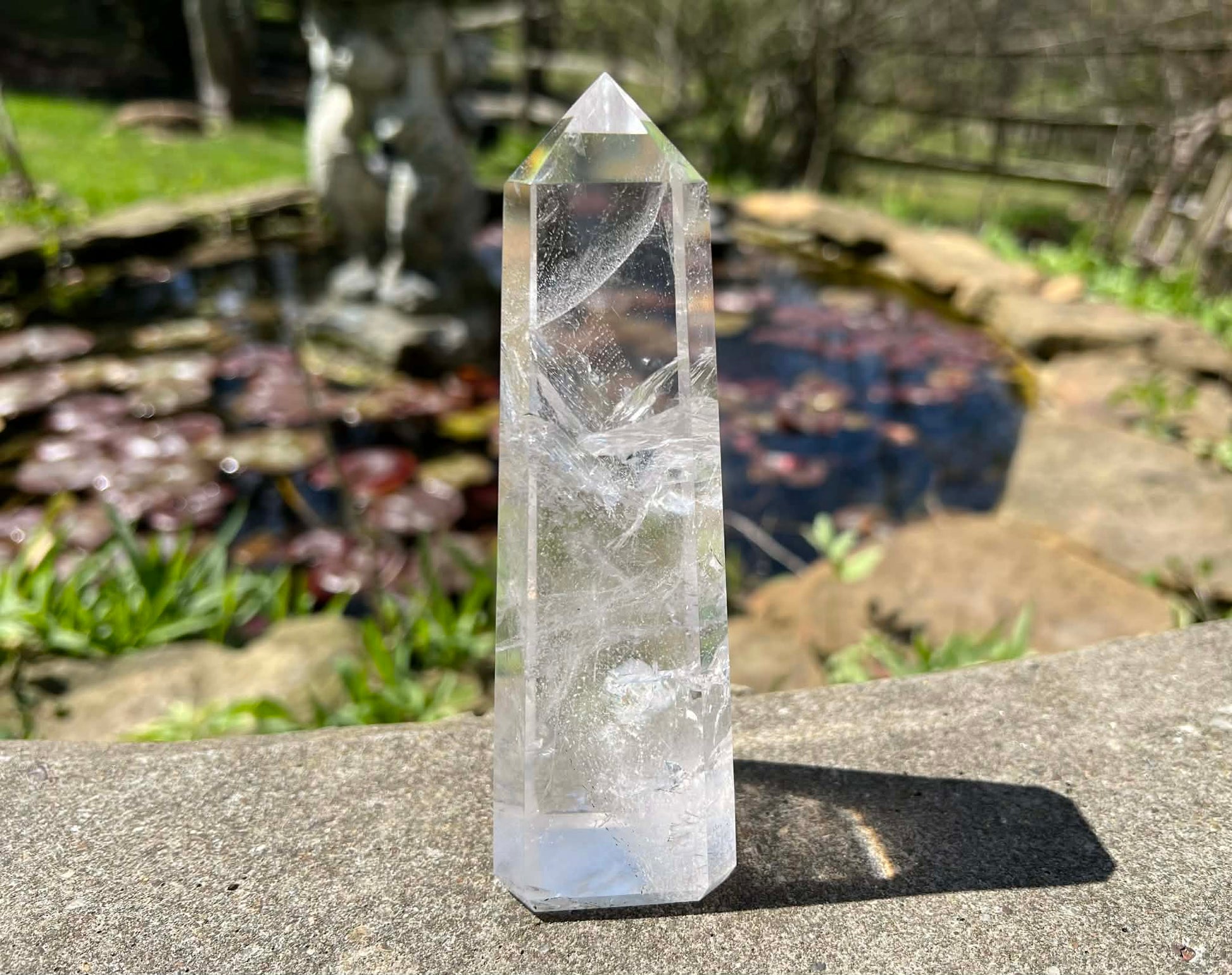 Quartz Crystal Tower ~ Large Obelisk - Gem Realm 