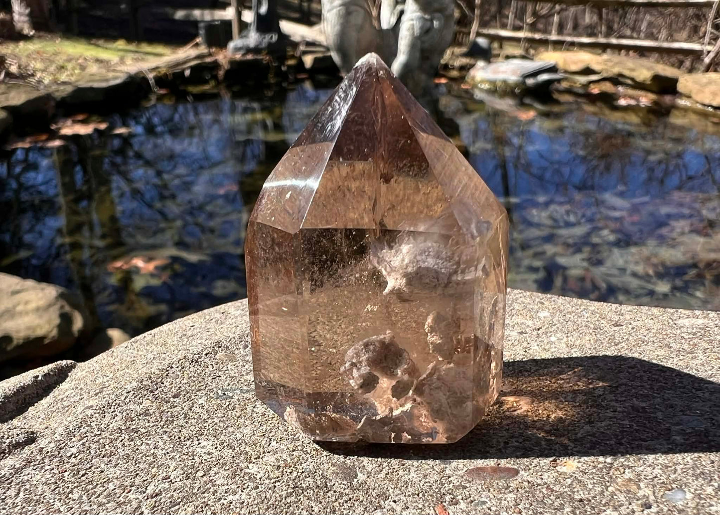 Smoky Garden Quartz Tower - Gem Realm 