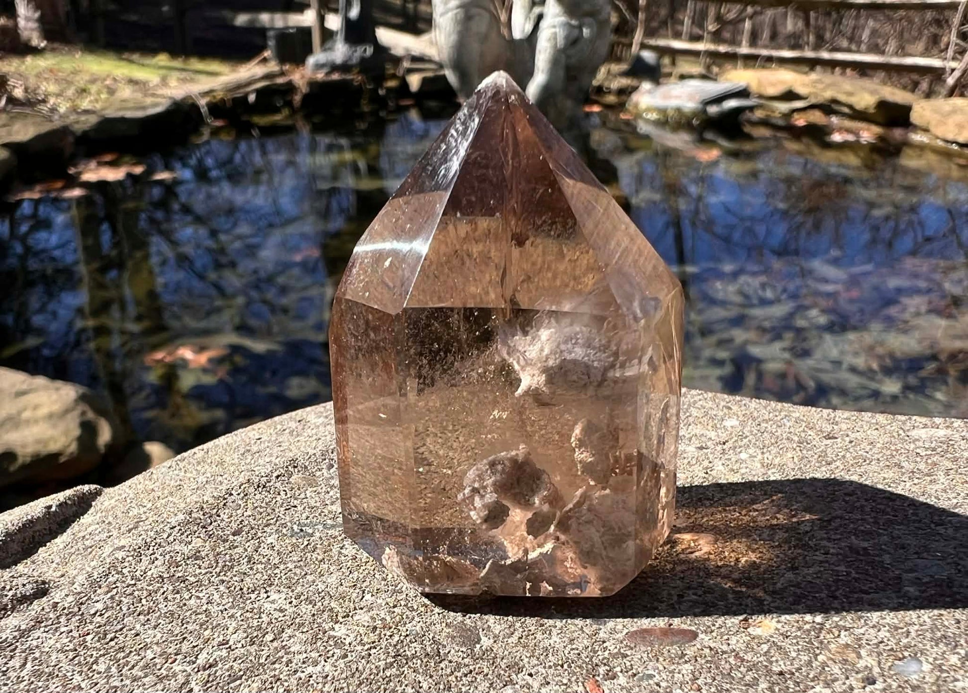 Smoky Garden Quartz Tower - Gem Realm 