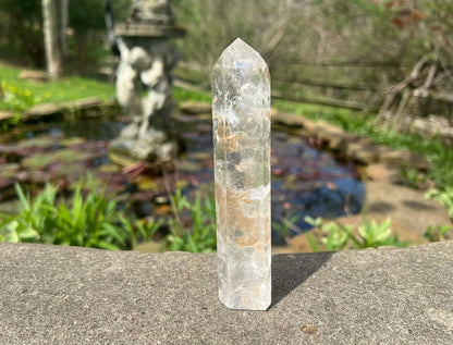 Quartz Crystal Tower ~ with inclusions ~ Large - Gem Realm 