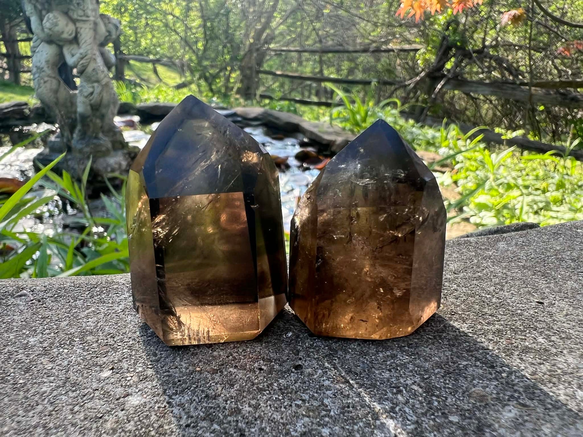 Smoky Quartz Tower Duo - Gem Realm 