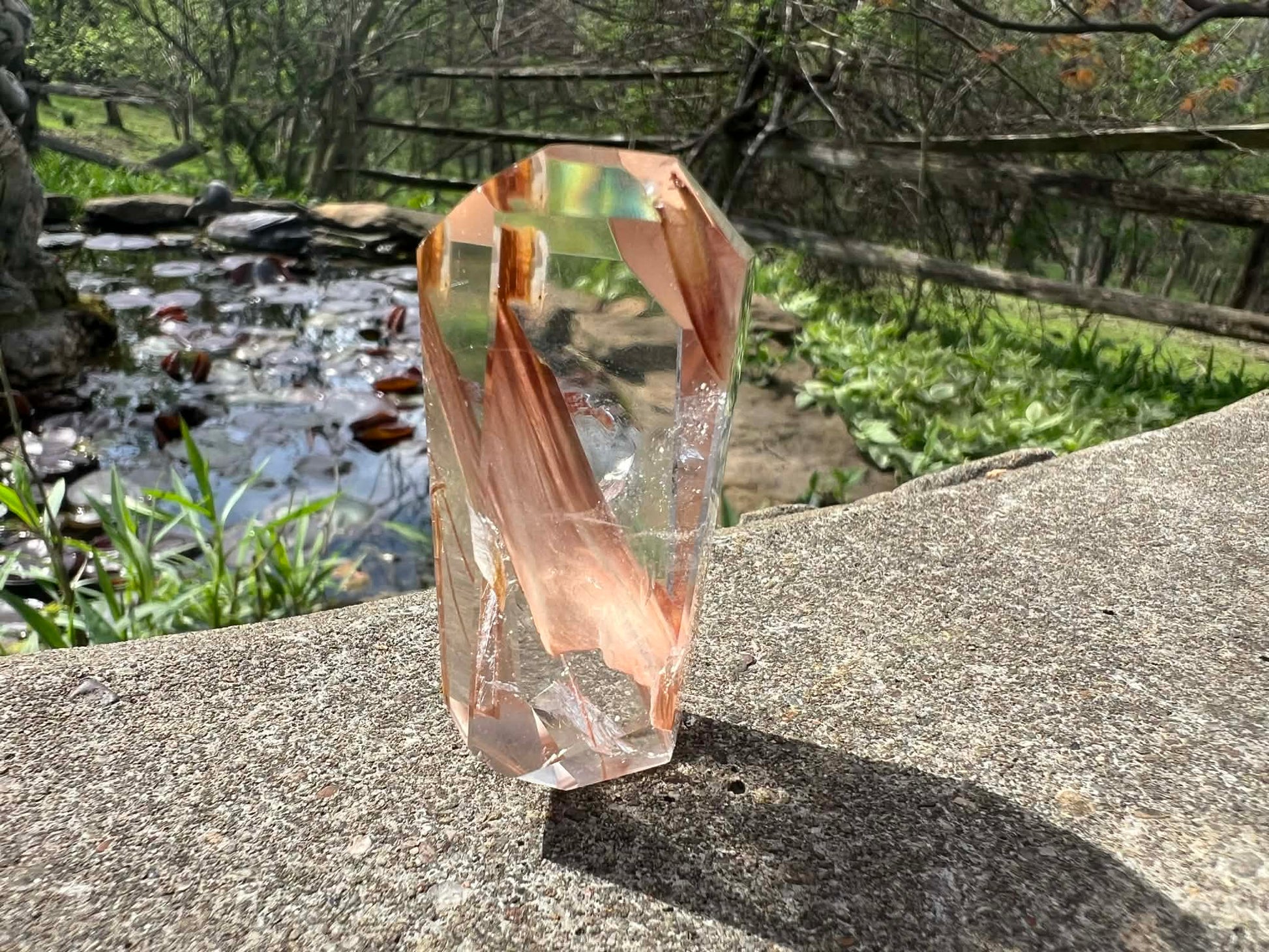 Amphibole Quartz Freeform - Gem Realm 