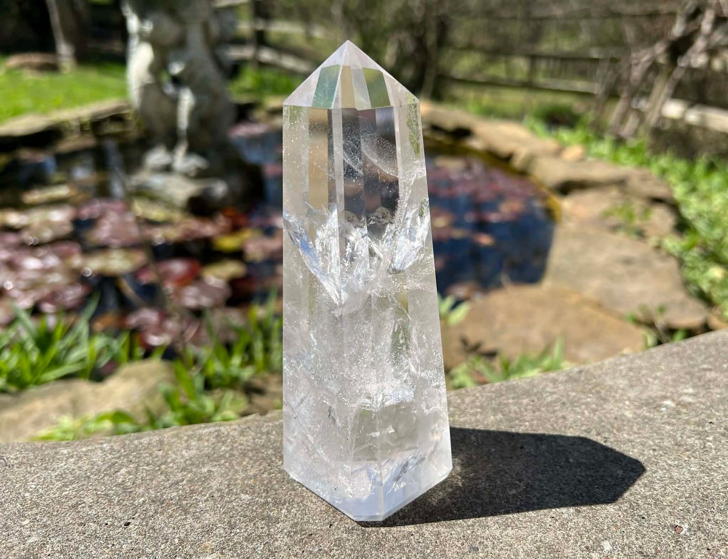 Quartz Crystal Tower ~ Large Obelisk - Gem Realm 