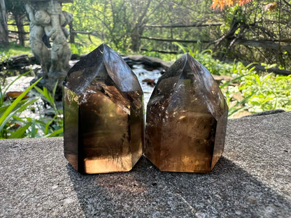 Smoky Quartz Tower Duo - Gem Realm 