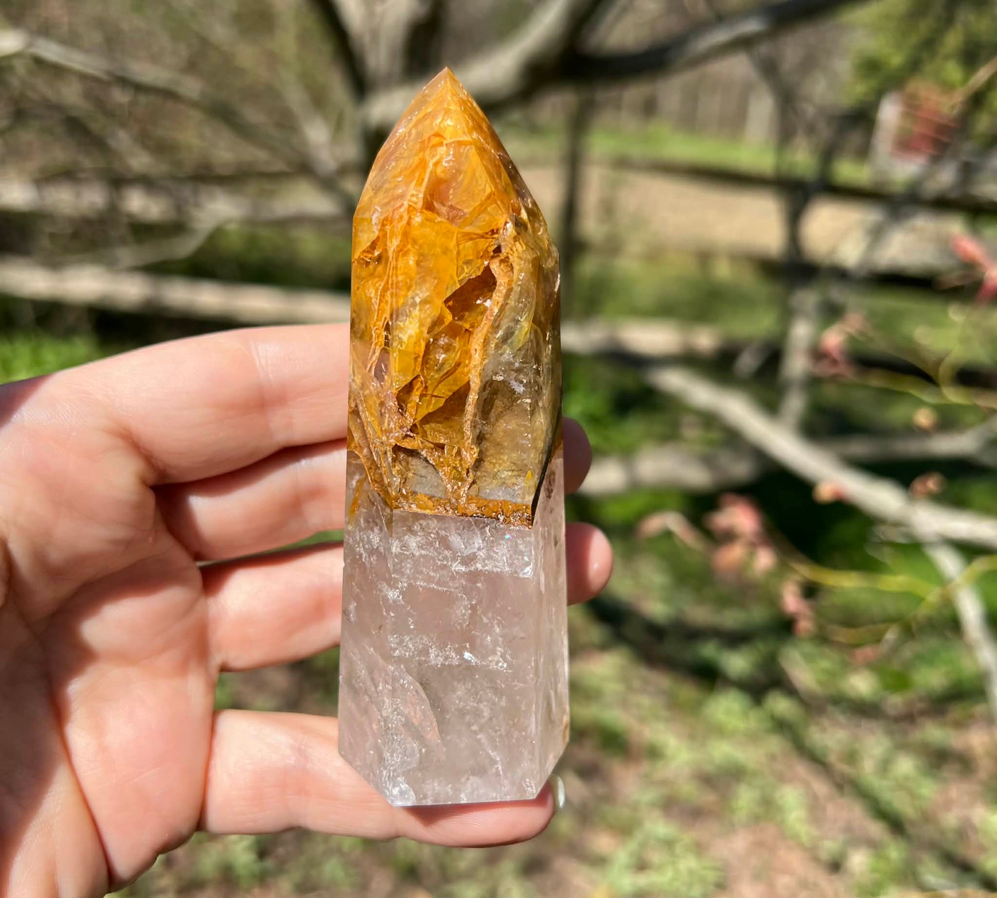 Hematoid Quartz Tower ~ Large - Gem Realm 