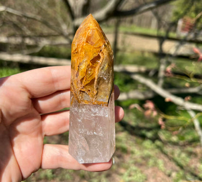 Hematoid Quartz Tower ~ Large - Gem Realm 