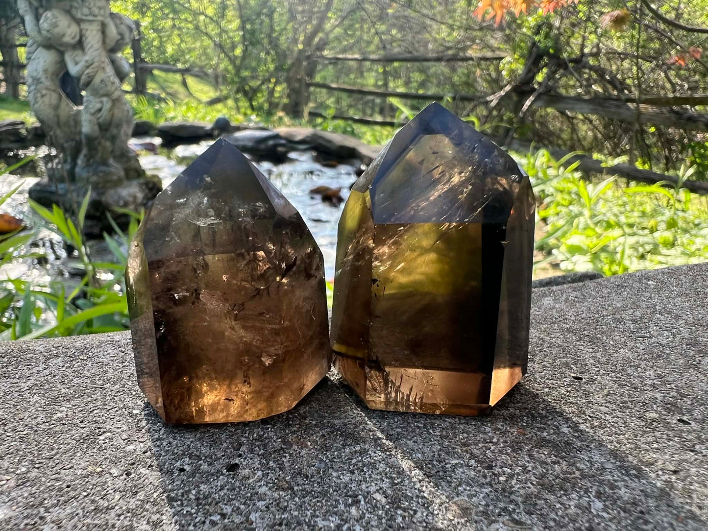Smoky Quartz Tower Duo - Gem Realm 