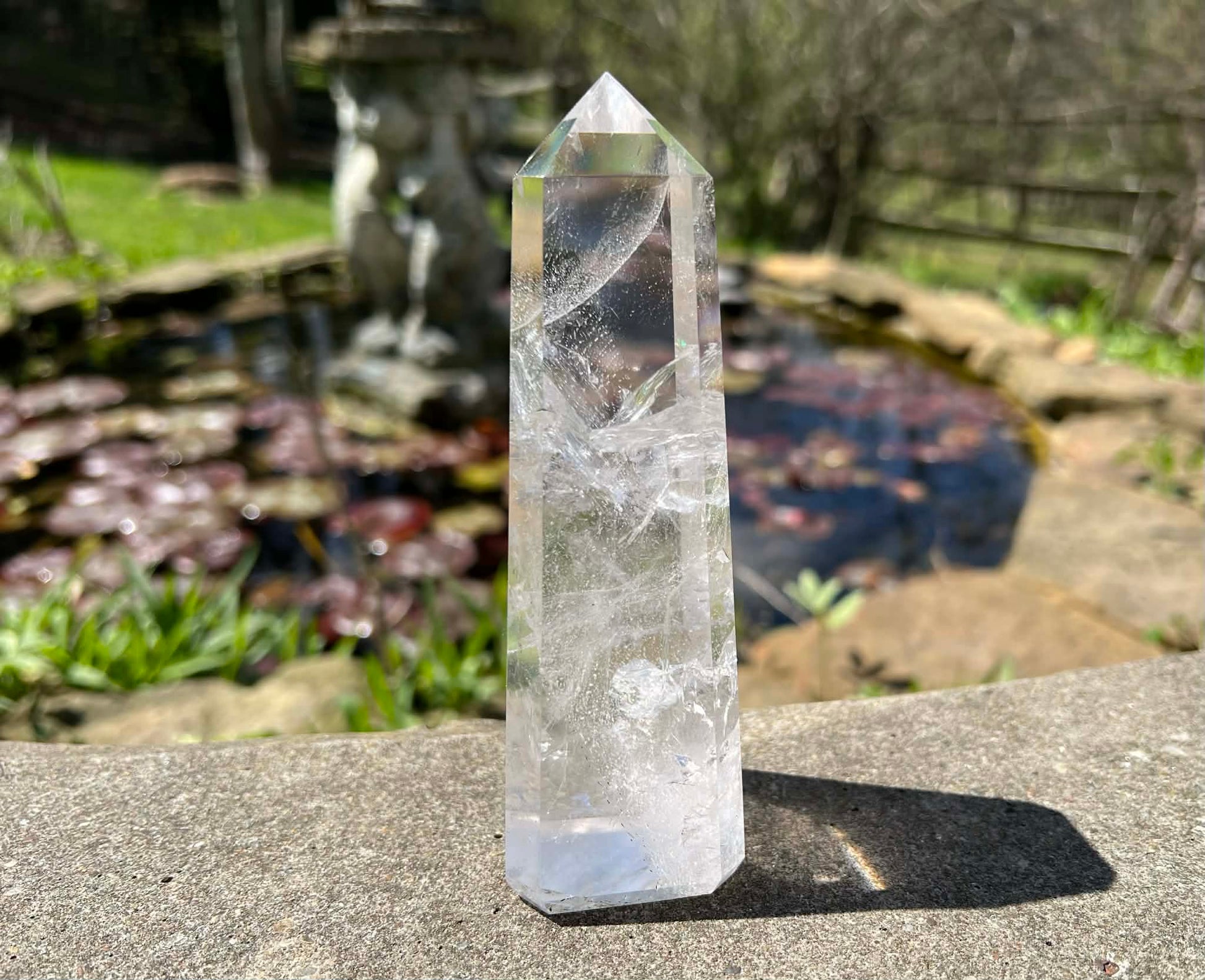 Quartz Crystal Tower ~ Large Obelisk - Gem Realm 