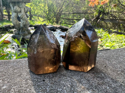 Smoky Quartz Tower Duo - Gem Realm 