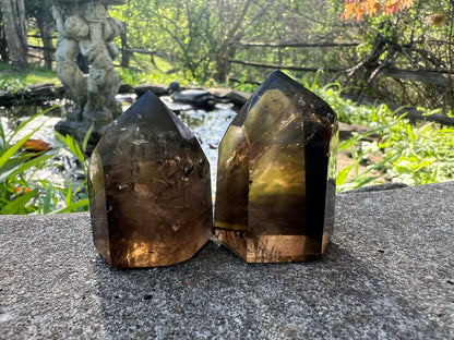 Smoky Quartz Tower Duo - Gem Realm 