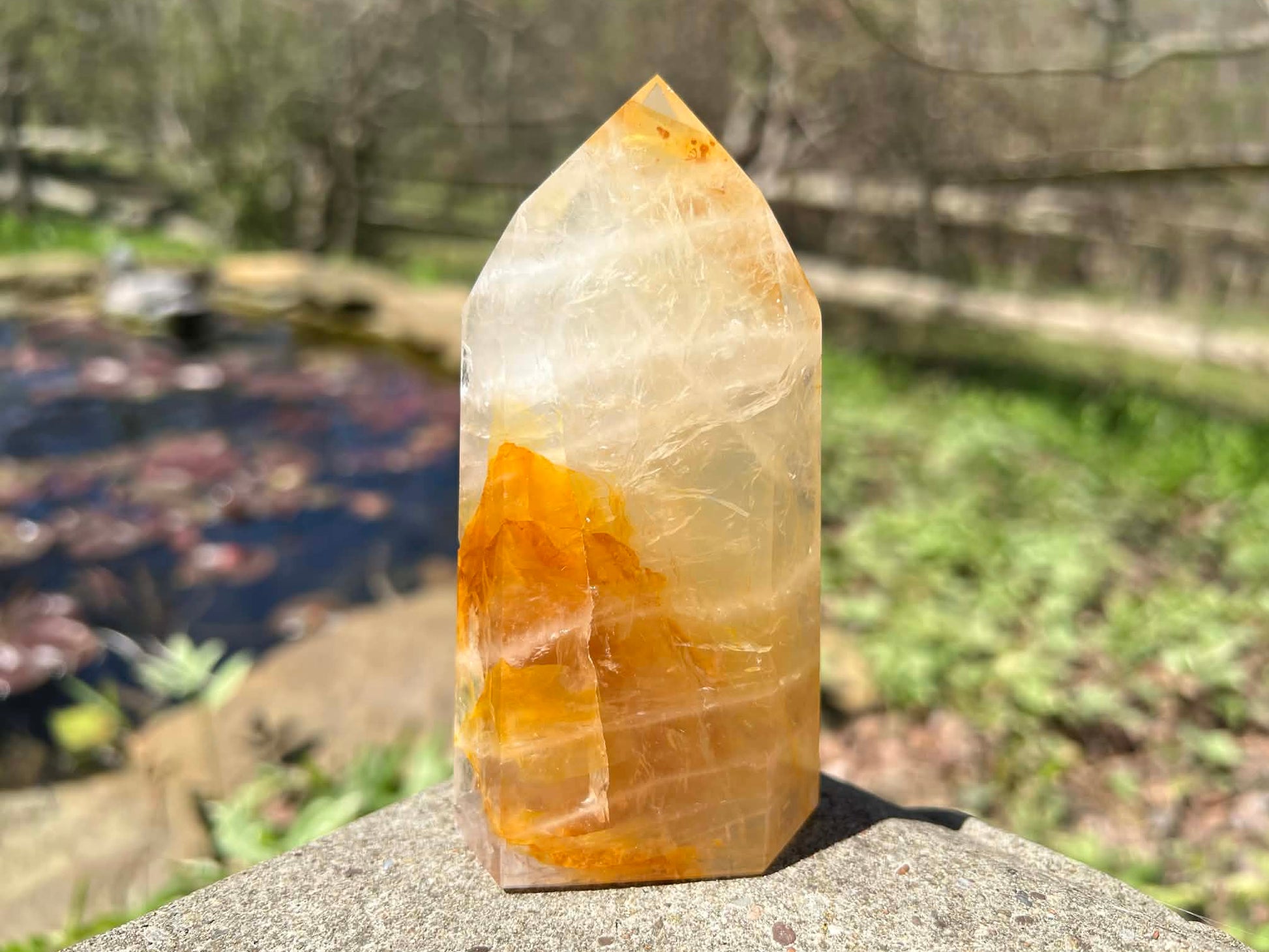 Hematoid Quartz Tower - Gem Realm 