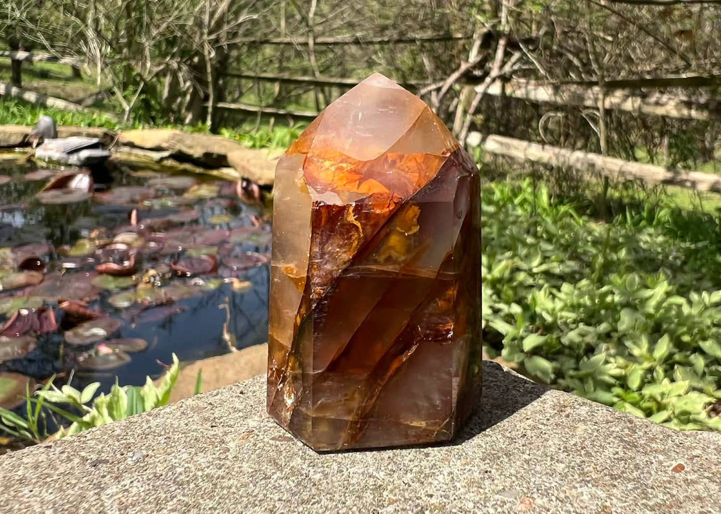 Hematoid Quartz Tower - Gem Realm 