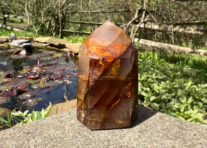 Hematoid Quartz Tower - Gem Realm 