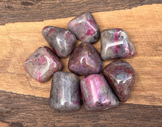 Ruby in Kyanite Tumbled Stones - Gem Realm 