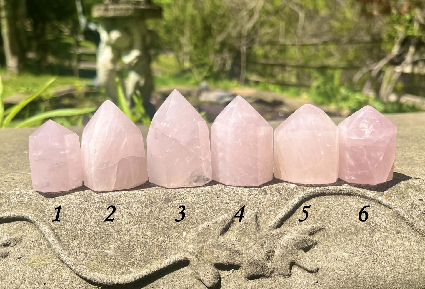 Rose Quartz Towers ~ Small ~ Medium - Gem Realm 