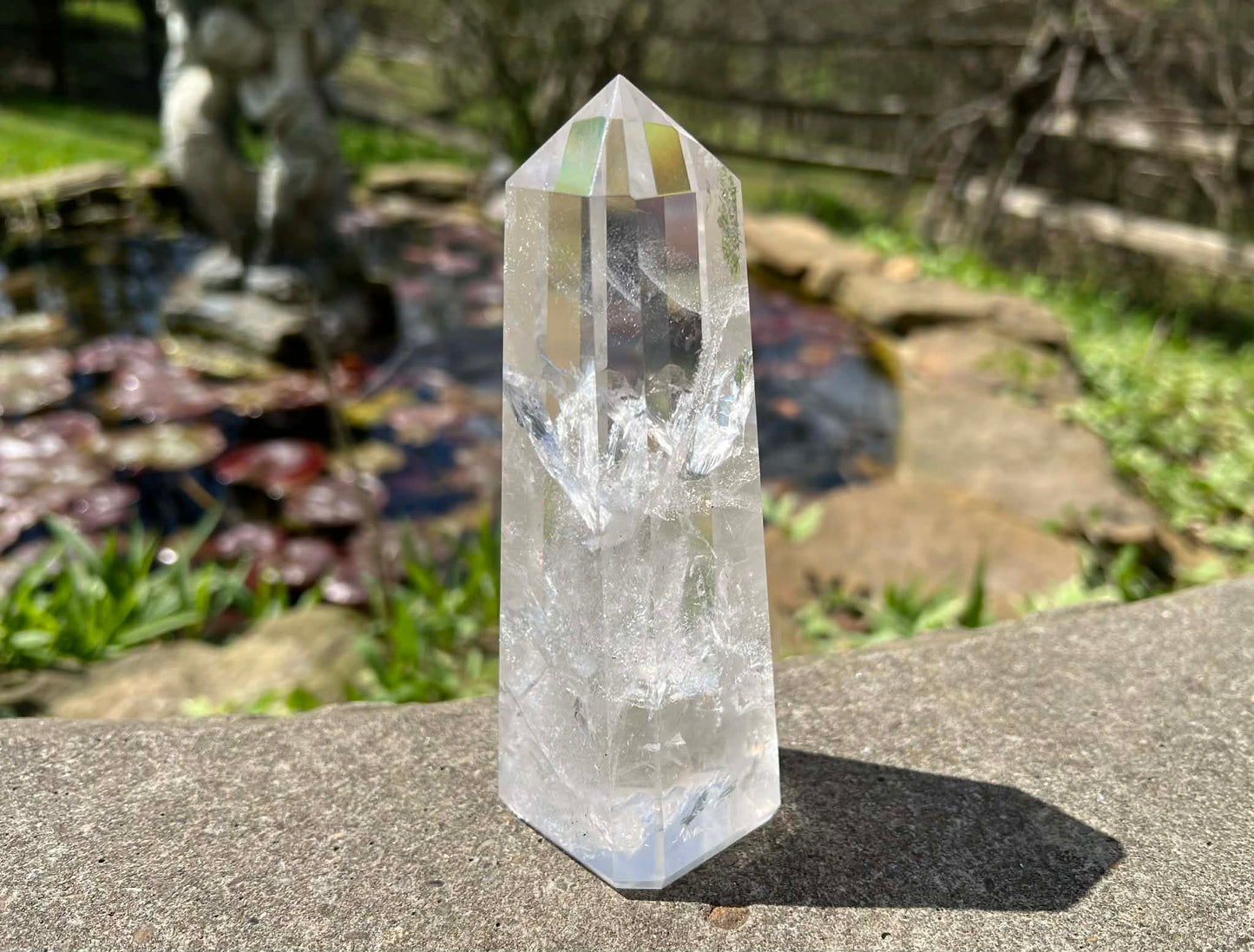 Quartz Crystal Tower ~ Large Obelisk - Gem Realm 