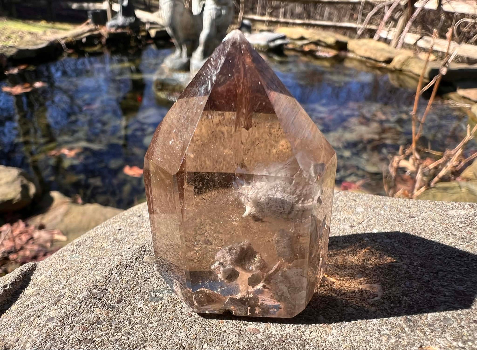 Smoky Garden Quartz Tower - Gem Realm 