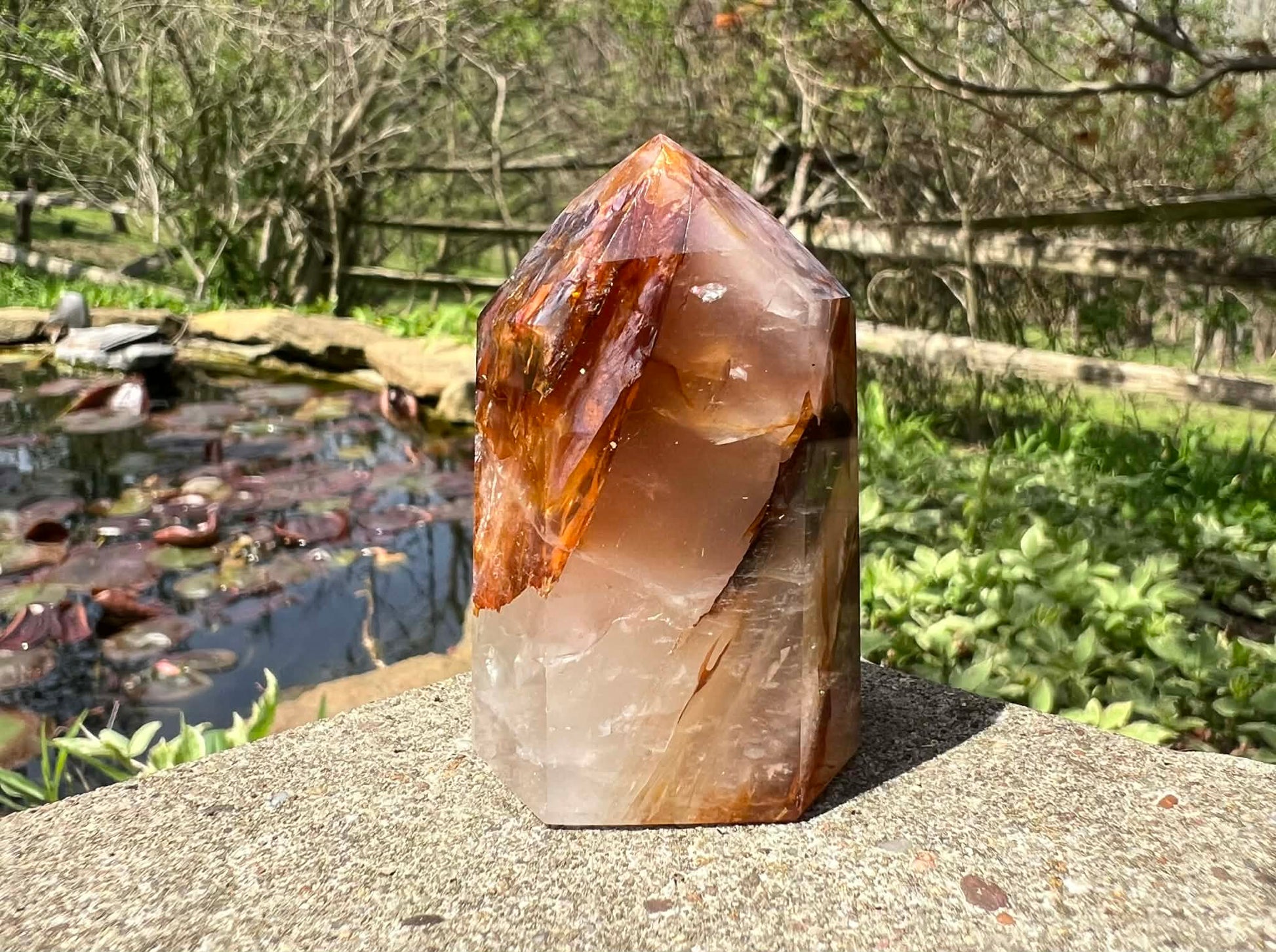Hematoid Quartz Tower - Gem Realm 