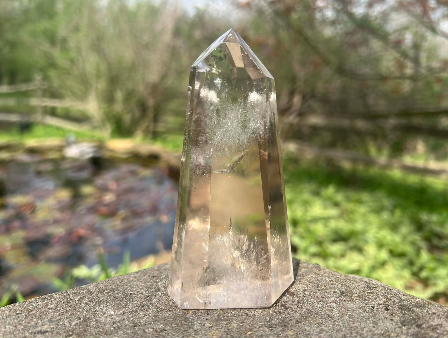 Quartz Crystal Tower ~ Light Smoky - Gem Realm 