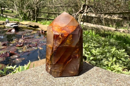 Hematoid Quartz Tower - Gem Realm 
