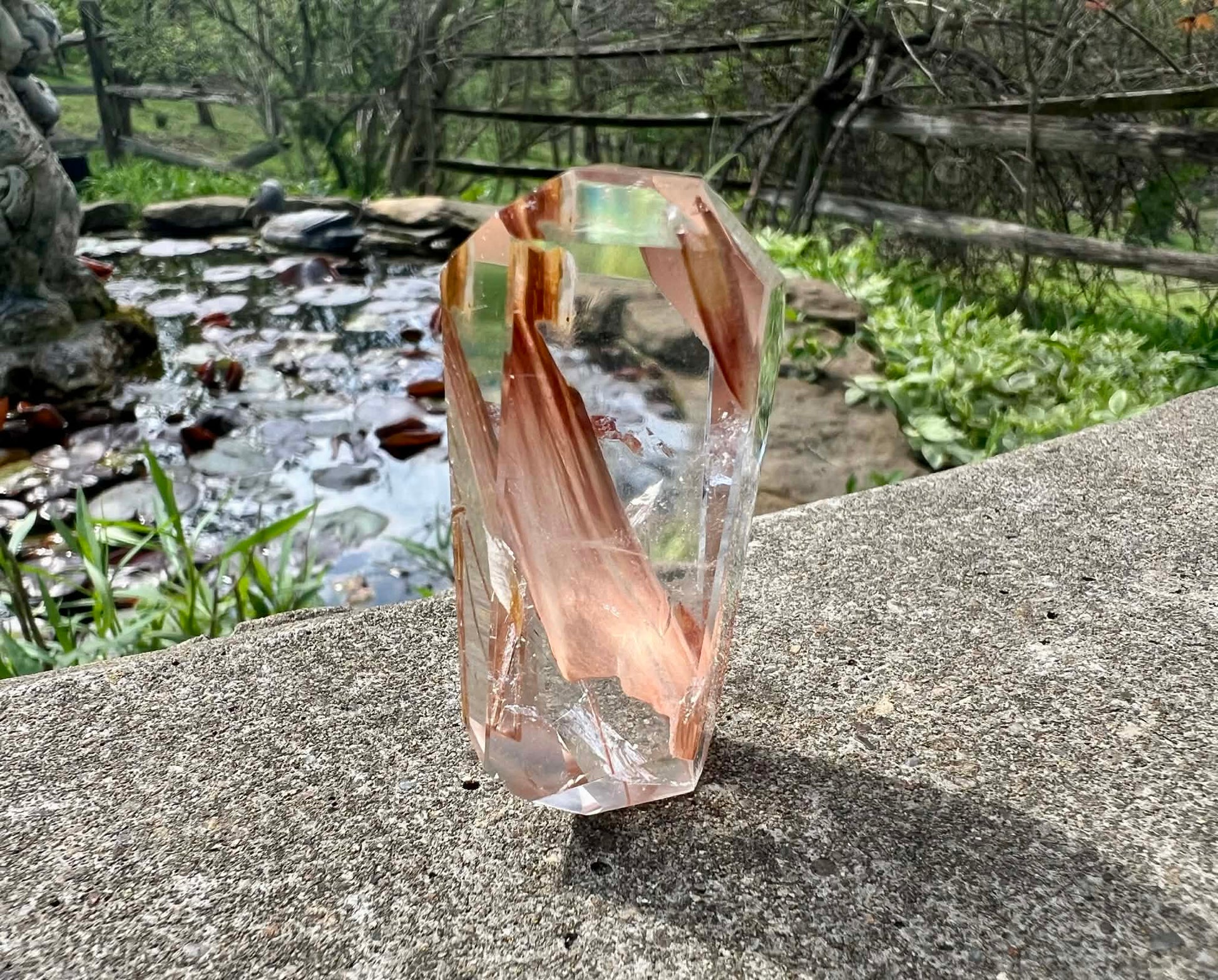 Amphibole Quartz Freeform - Gem Realm 