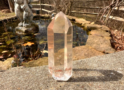 Quartz Crystal Tower ~ with Chlorite - Gem Realm 