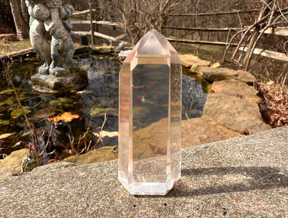 Quartz Crystal Tower ~ with Chlorite - Gem Realm 