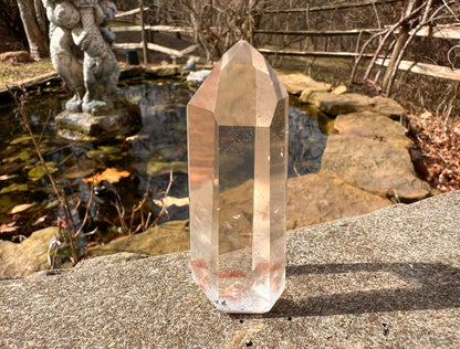 Quartz Crystal Tower ~ with Chlorite - Gem Realm 