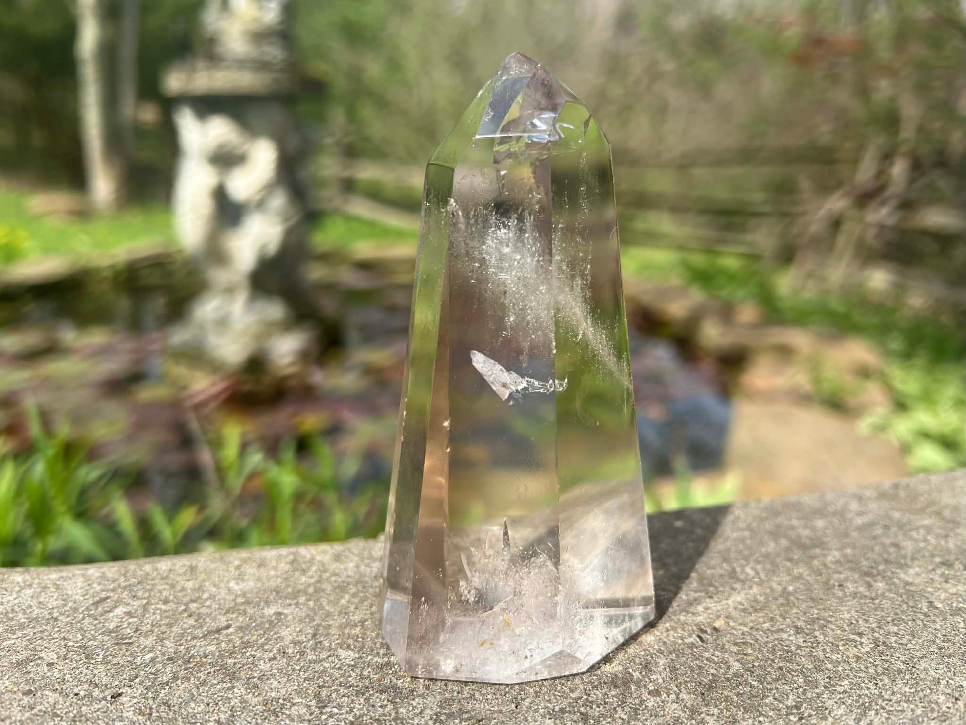 Quartz Crystal Tower ~ Light Smoky - Gem Realm 