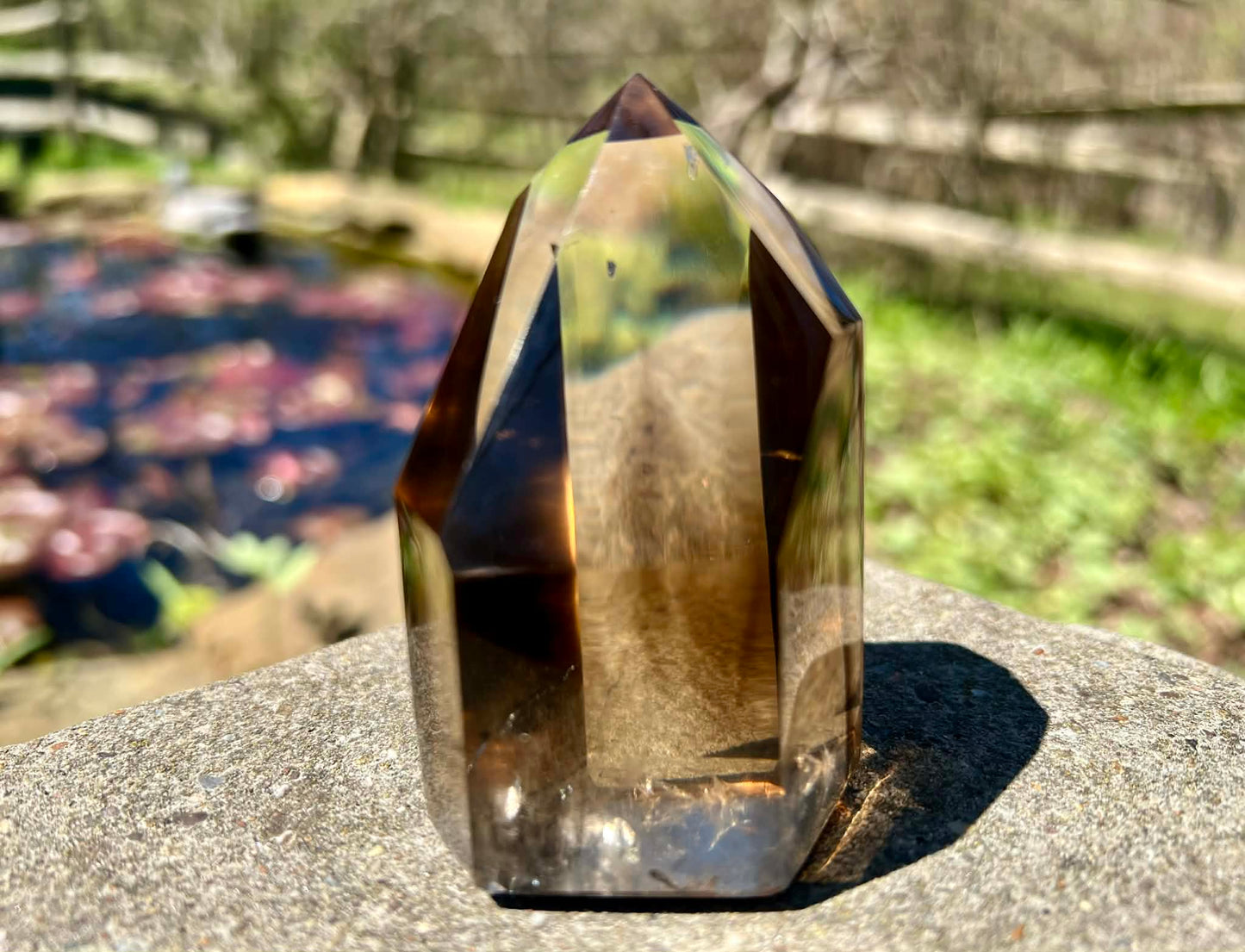 Smoky Citrine Phantom Quartz Tower - Gem Realm 