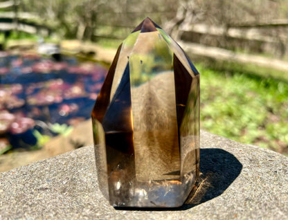Smoky Citrine Phantom Quartz Tower - Gem Realm 