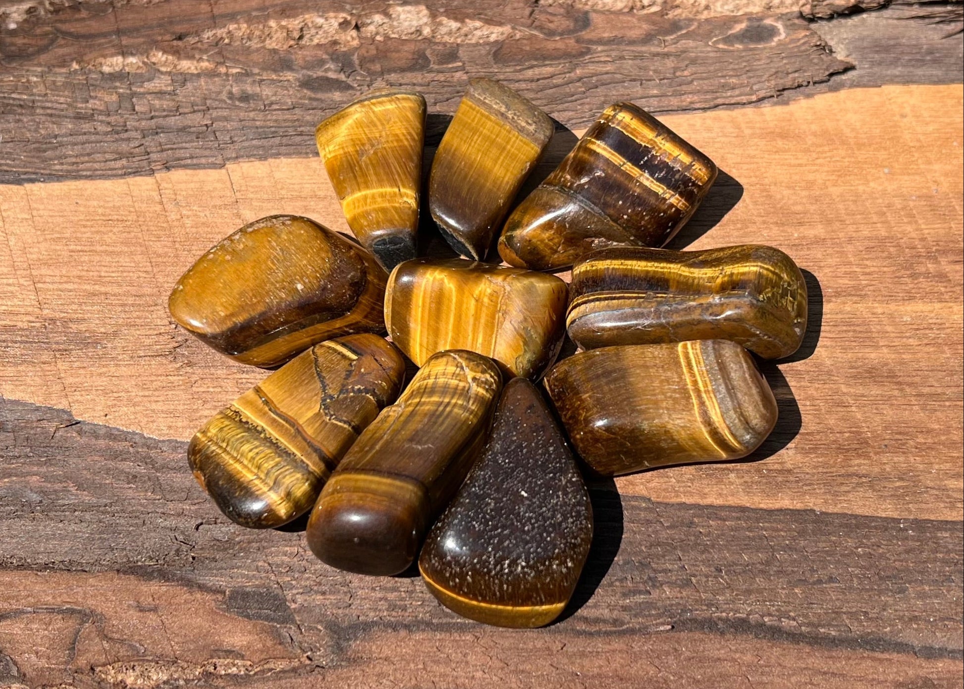 Tiger's Eye Tumbled Stones - Gem Realm 