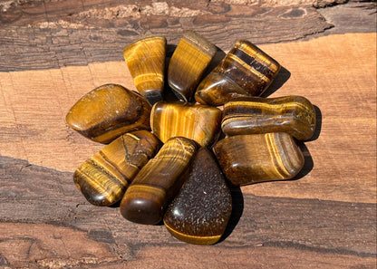 Tiger's Eye Tumbled Stones - Gem Realm 