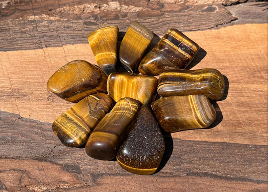 Tiger's Eye Tumbled Stones - Gem Realm 
