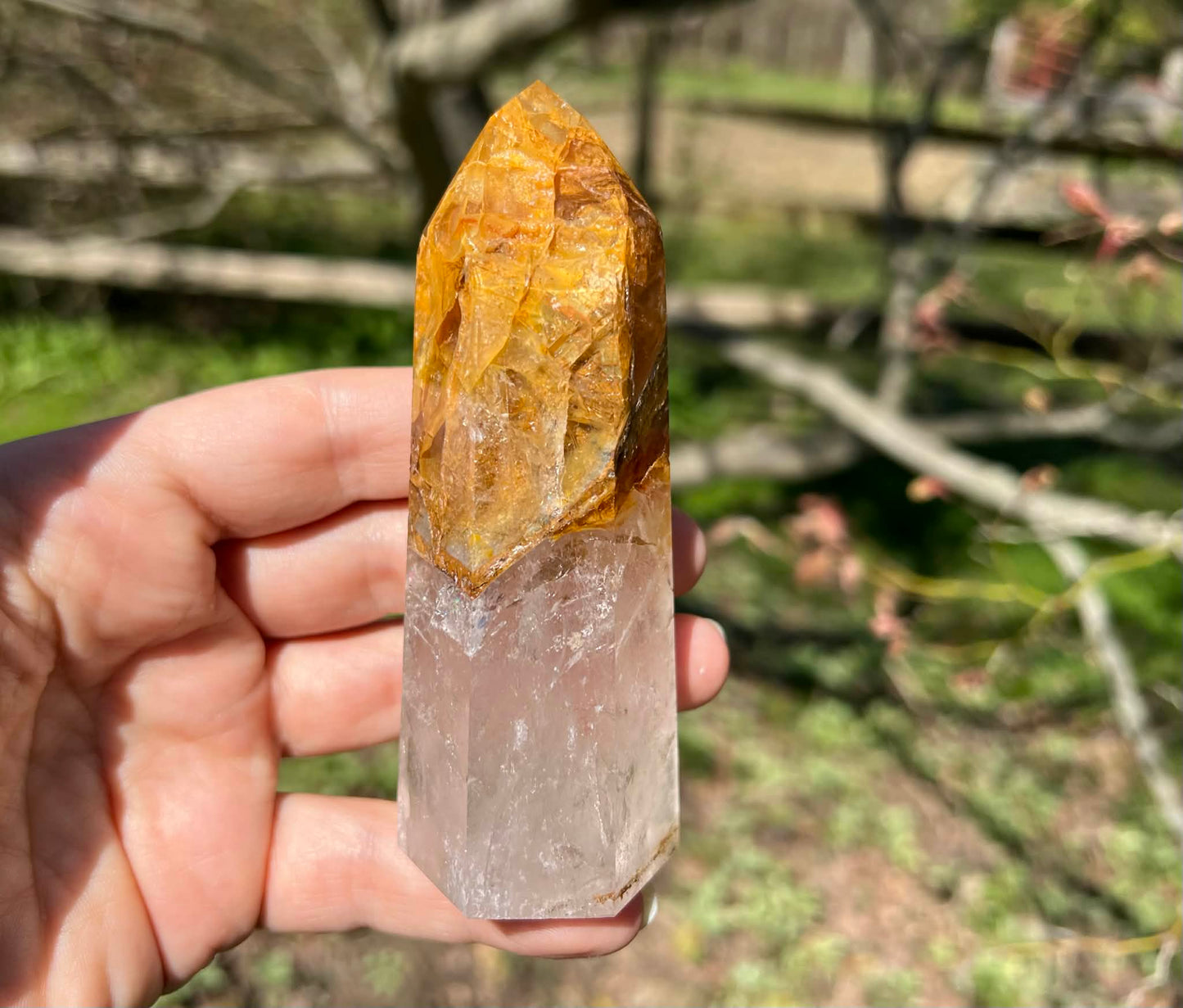Hematoid Quartz Tower ~ Large - Gem Realm 