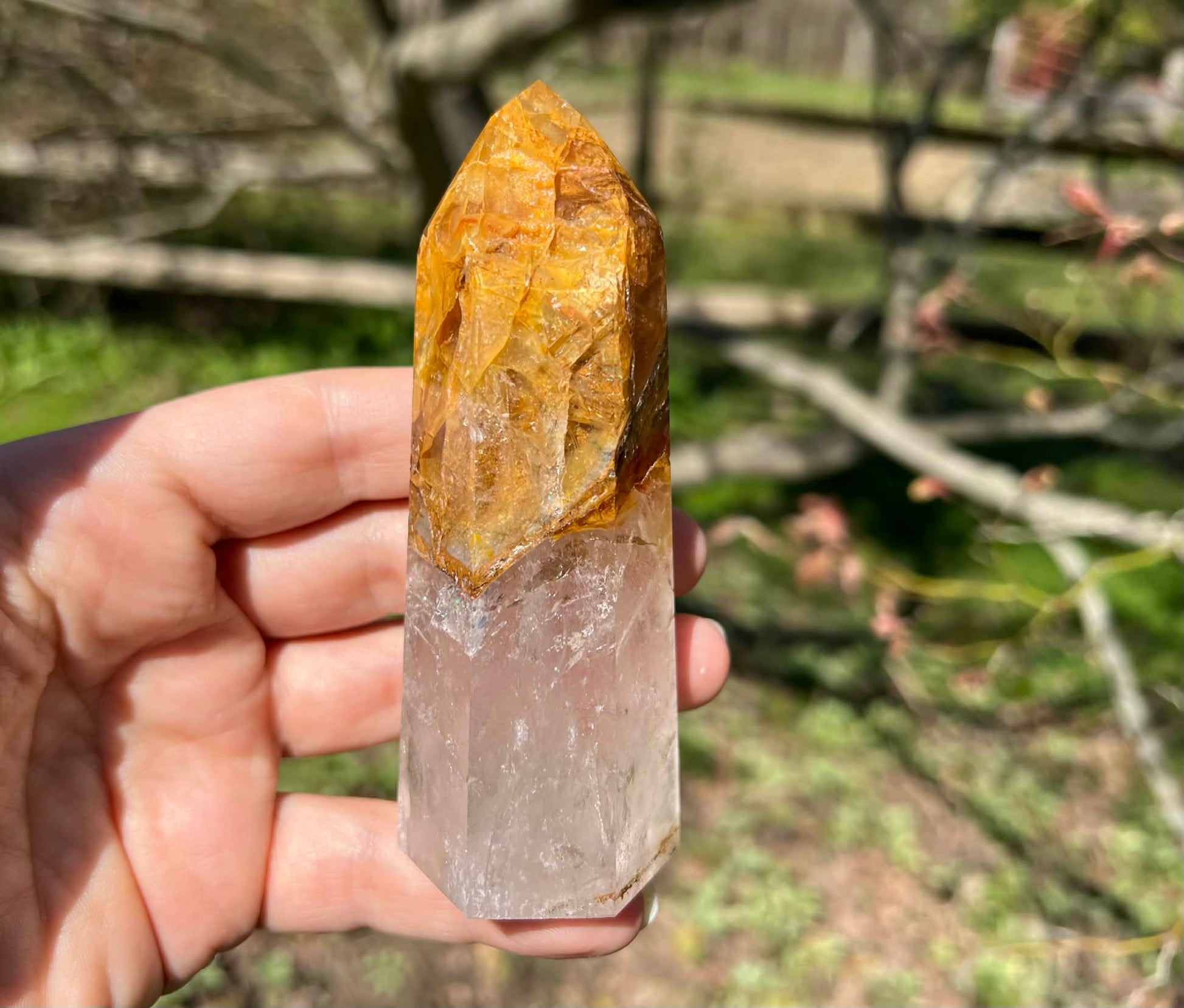Hematoid Quartz Tower ~ Large - Gem Realm 