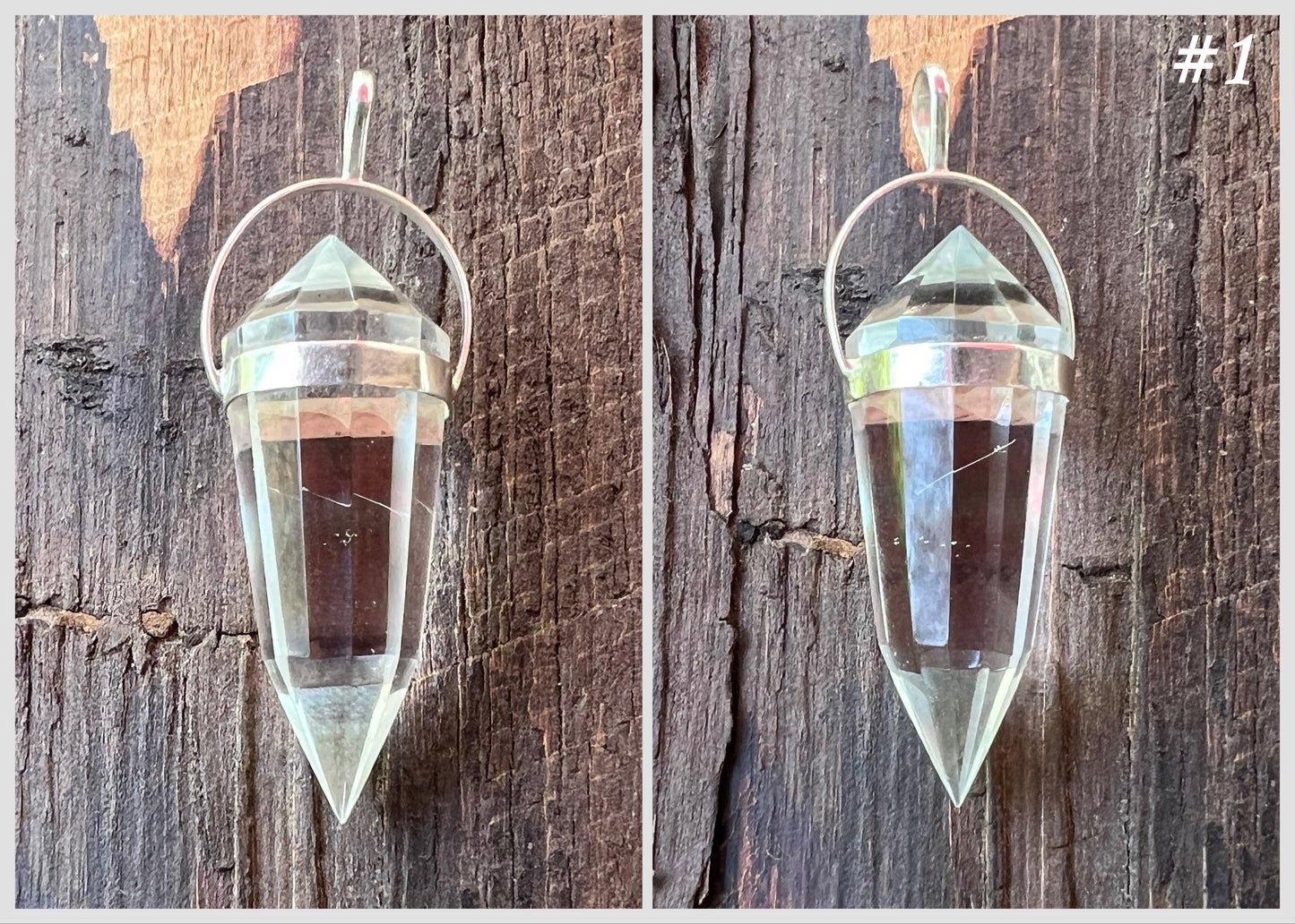Quartz Crystal Vogel Pendant - Gem Realm 