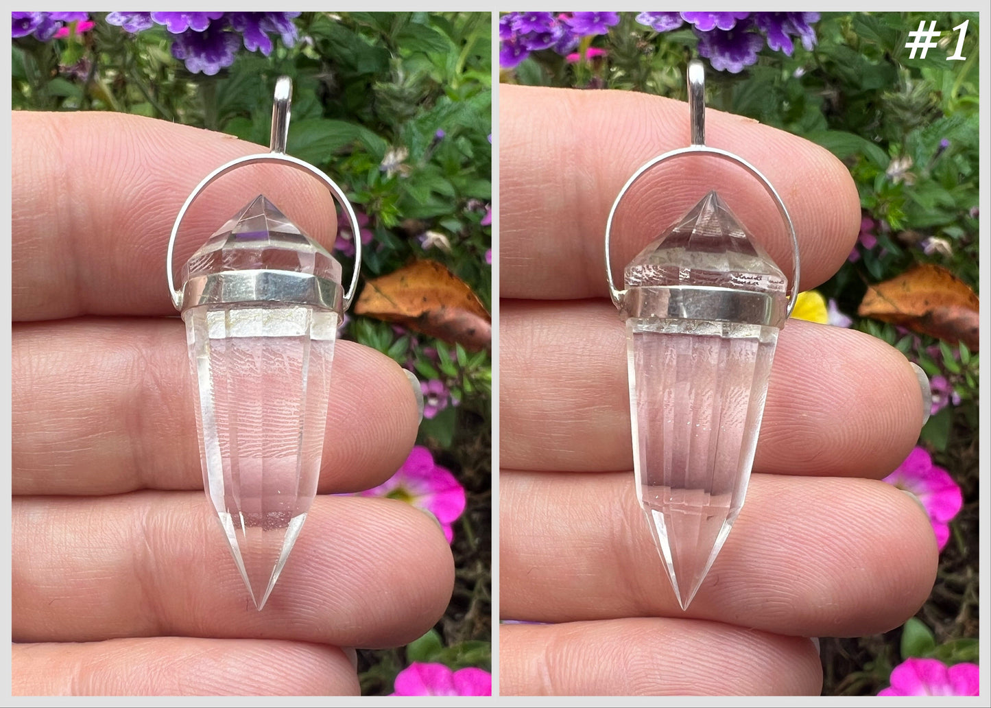 Quartz Crystal Vogel Pendant - Gem Realm 